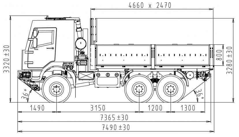 6×6 Cargo truck/troop carrier, armoured cab – Tatra Defence Industrial